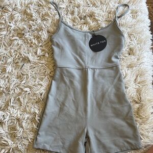 White Fox Boutique Gray Romper
